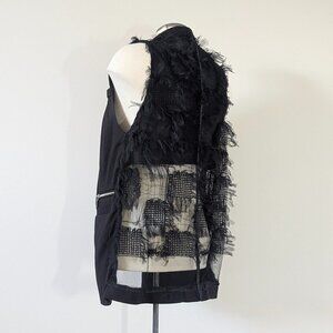 Black one-of-a-kind vest -  Small/Medium